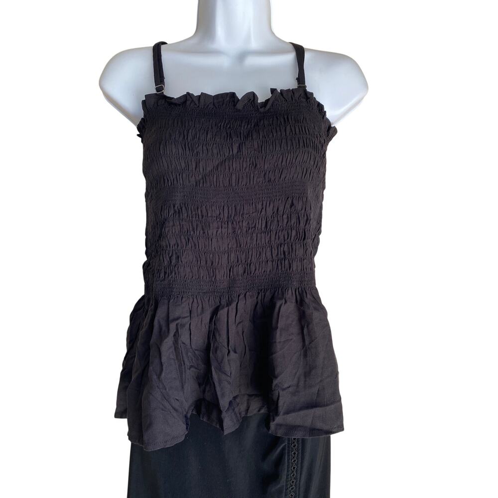 No Boundaries Women's Plus Size 3X Goth Stretchy Summer Strap Halter top Blouse